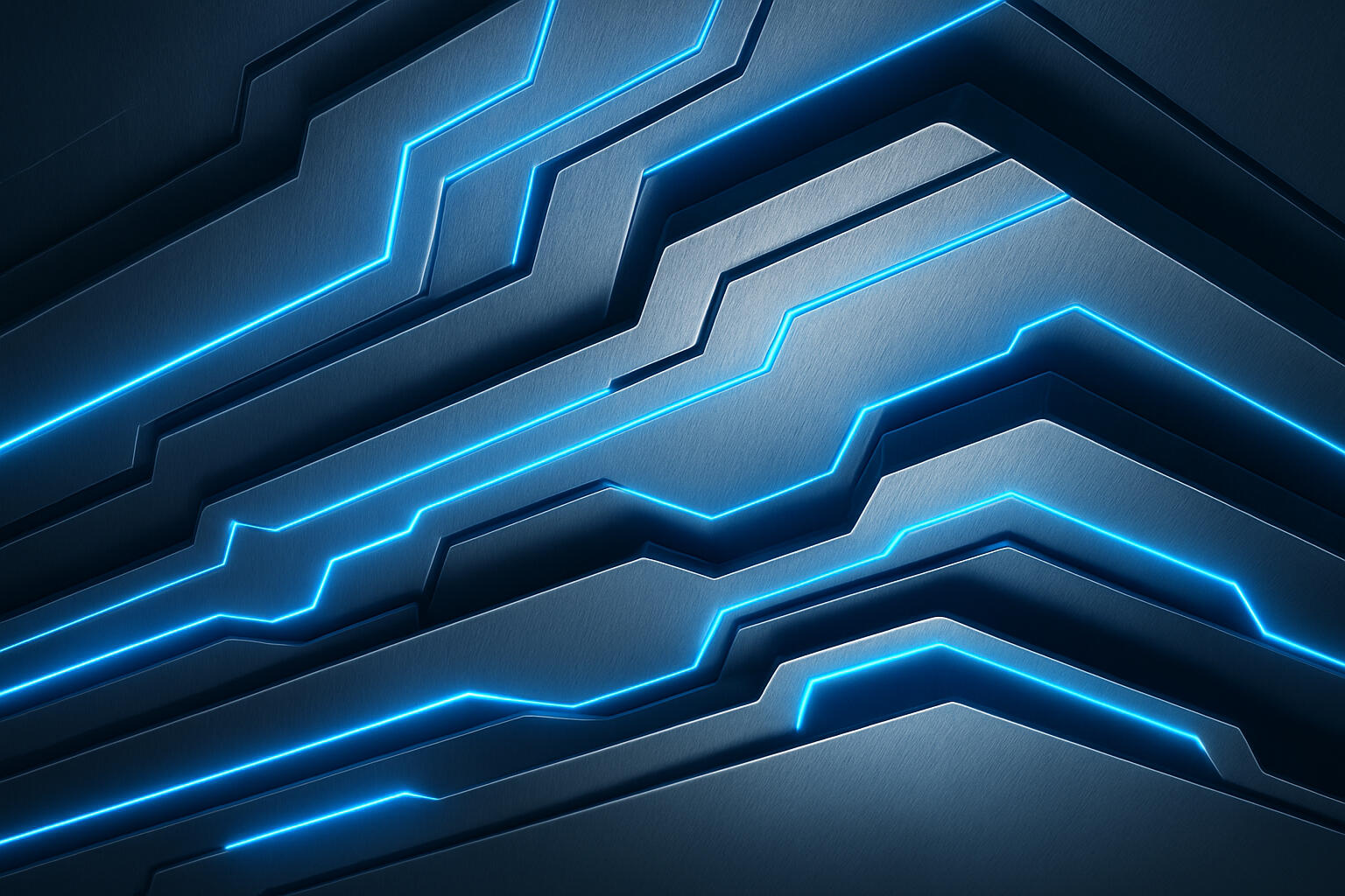 CortexForge Operations Cobalt Vector Framework — Synaptic Precision Brushed cobalt-steel geometry with electric-blue circuitry illumination. Symbolizes CortexForge’s precision network architecture — structured intelligence and directional flow converging into unified, sovereign data channels across modular AI systems.